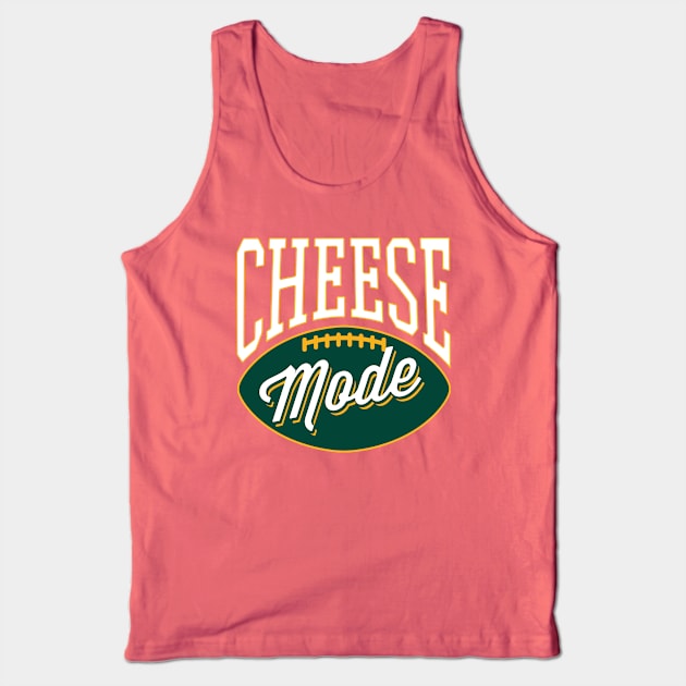 Green Bay Packers Cheese Mode Design Tank Top by stayfrostybro